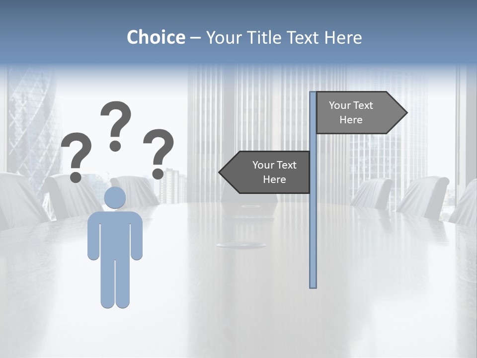 Empty Conference Reflection PowerPoint Template