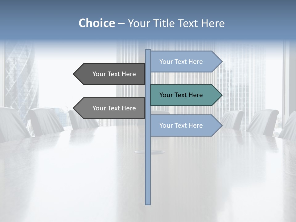 Empty Conference Reflection PowerPoint Template