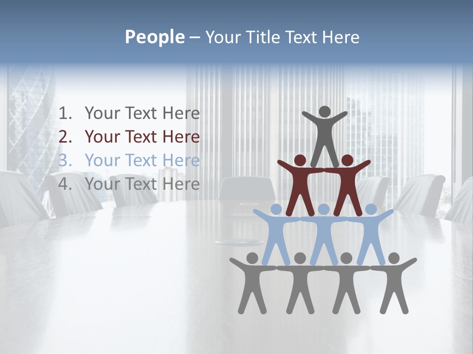Empty Conference Reflection PowerPoint Template
