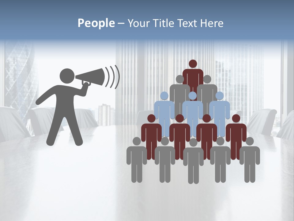 Empty Conference Reflection PowerPoint Template