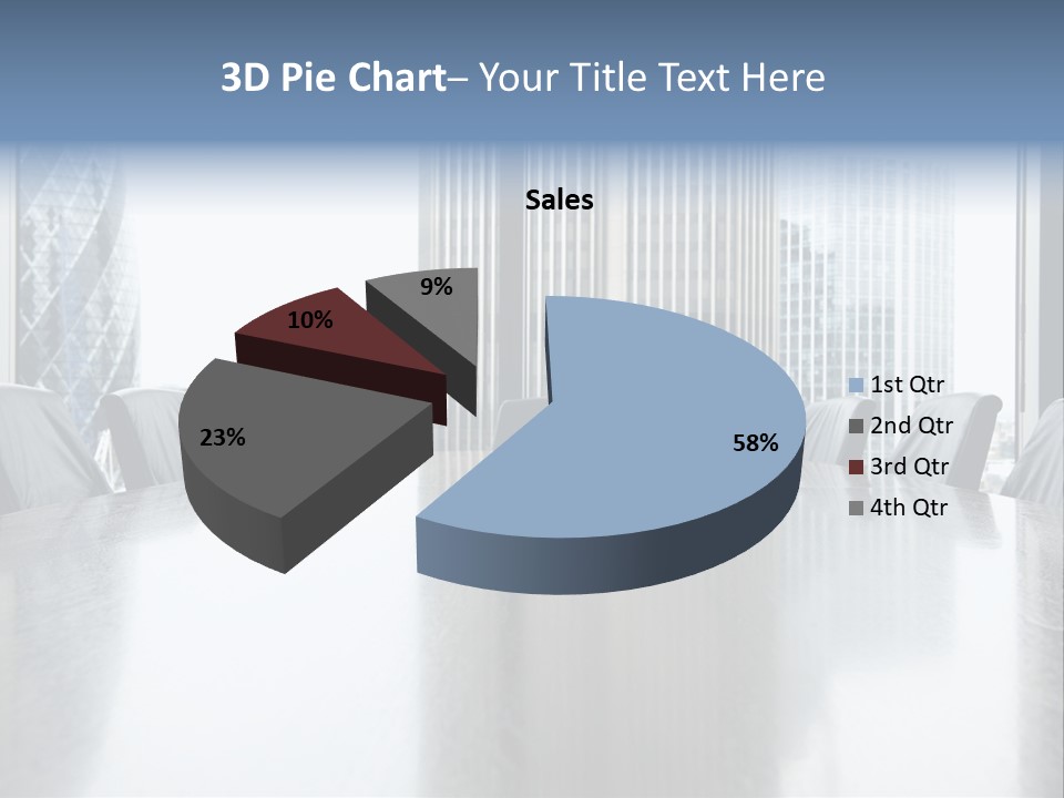Empty Conference Reflection PowerPoint Template