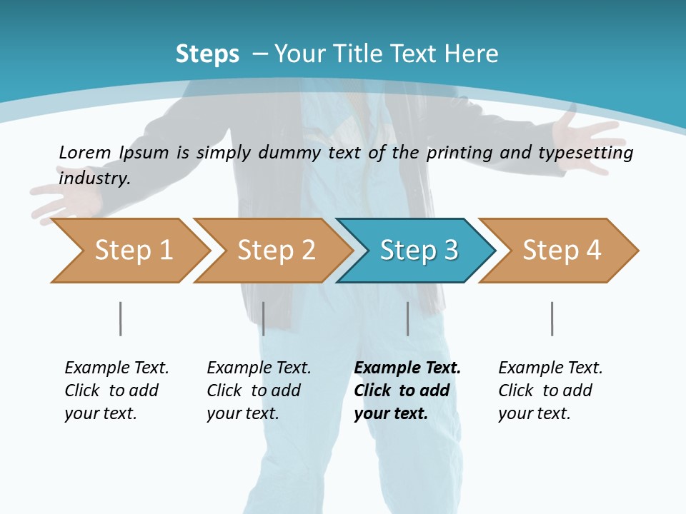 Trendy Bizarre Man PowerPoint Template