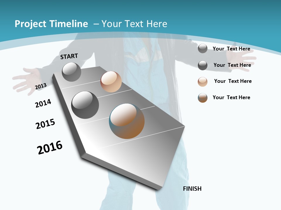 Trendy Bizarre Man PowerPoint Template