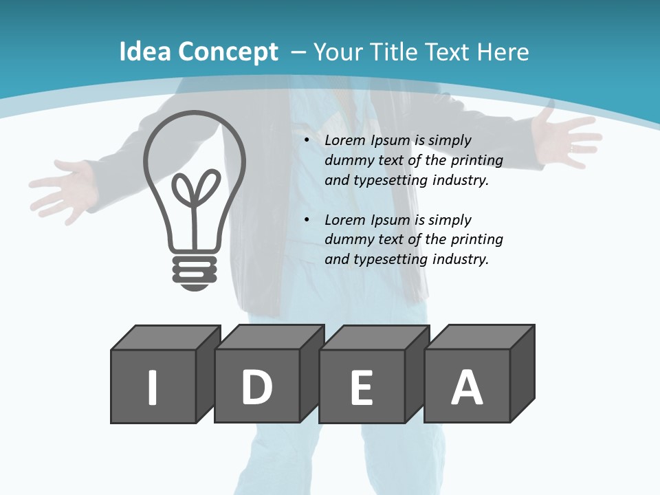 Trendy Bizarre Man PowerPoint Template