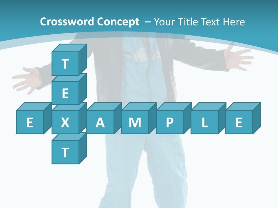 Trendy Bizarre Man PowerPoint Template