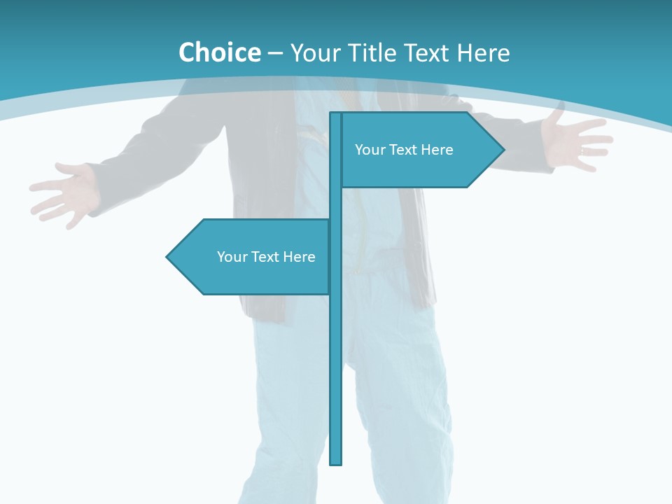 Trendy Bizarre Man PowerPoint Template