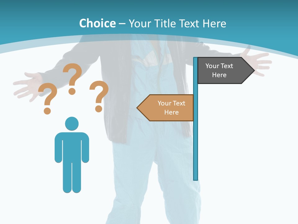 Trendy Bizarre Man PowerPoint Template