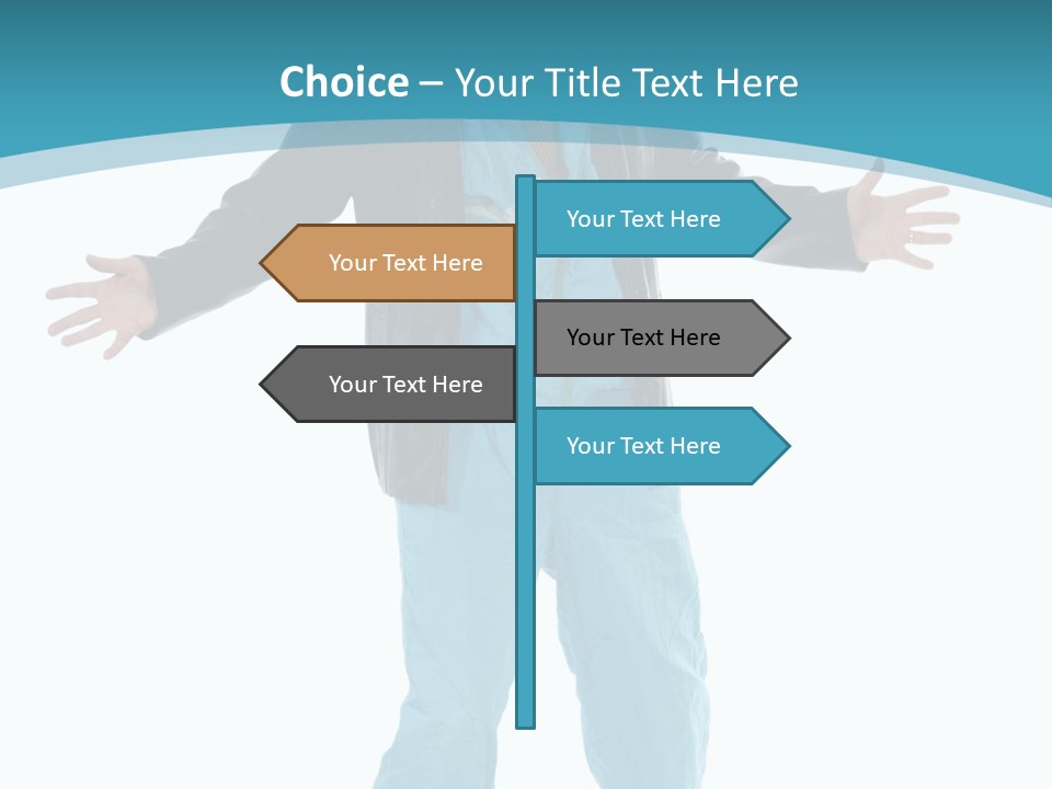 Trendy Bizarre Man PowerPoint Template