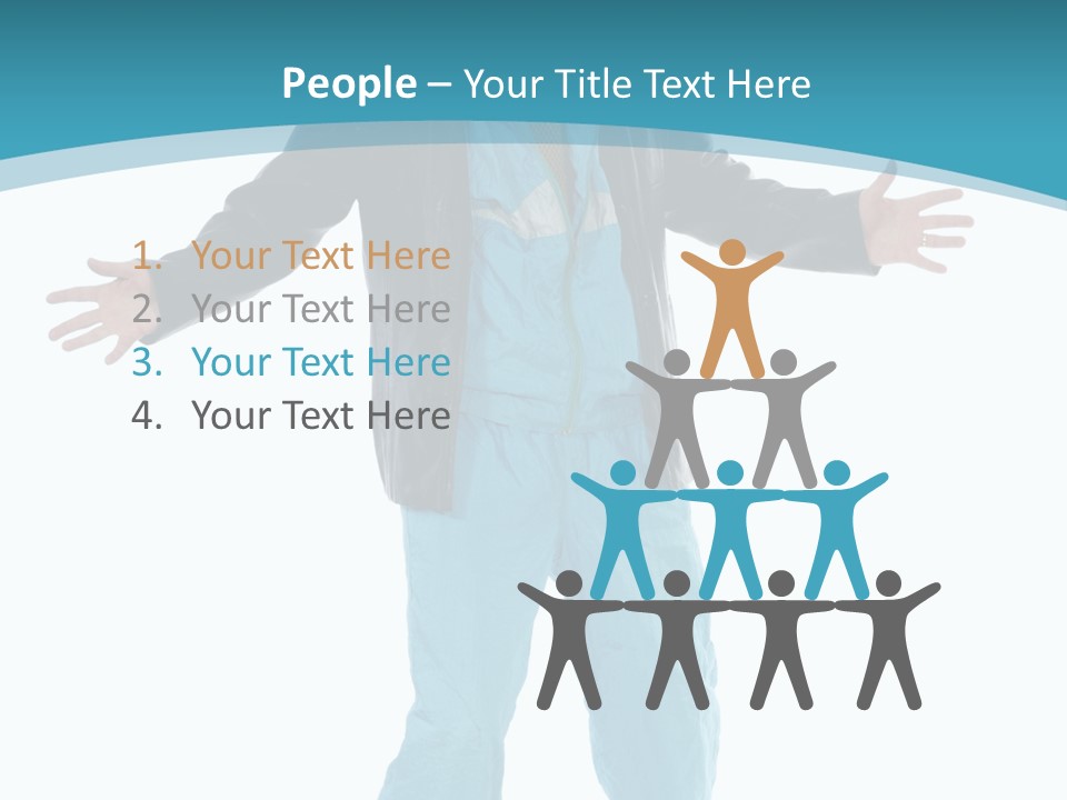 Trendy Bizarre Man PowerPoint Template