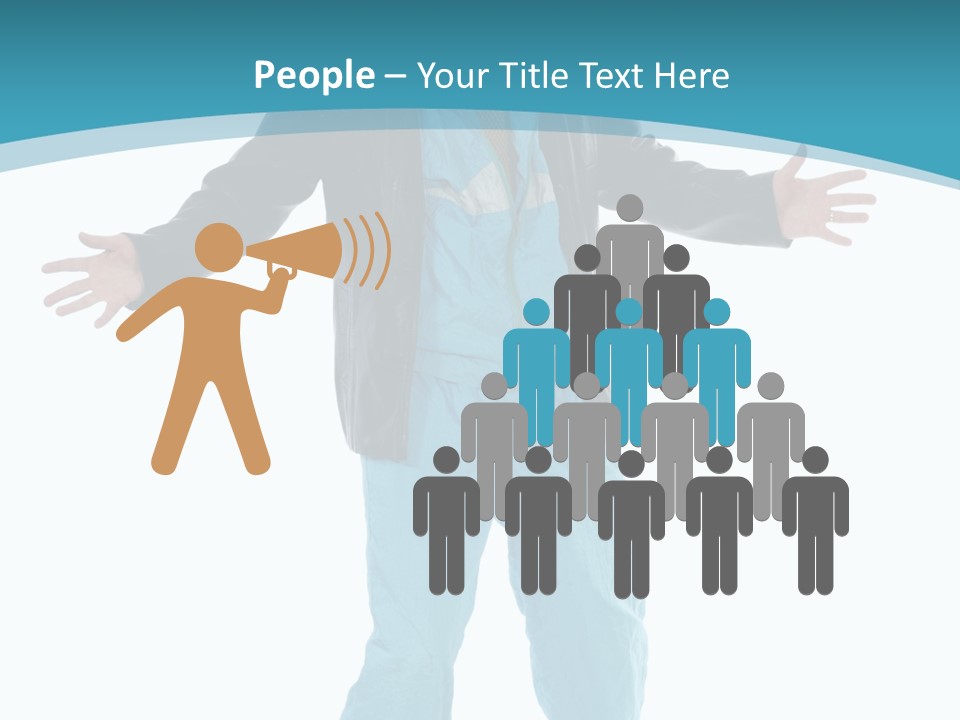 Trendy Bizarre Man PowerPoint Template