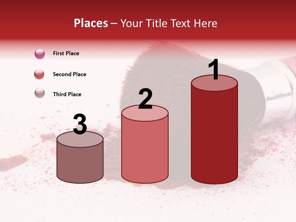 Makeup Feminine Shadow PowerPoint Template