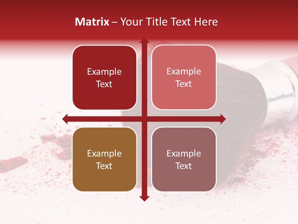 Makeup Feminine Shadow PowerPoint Template