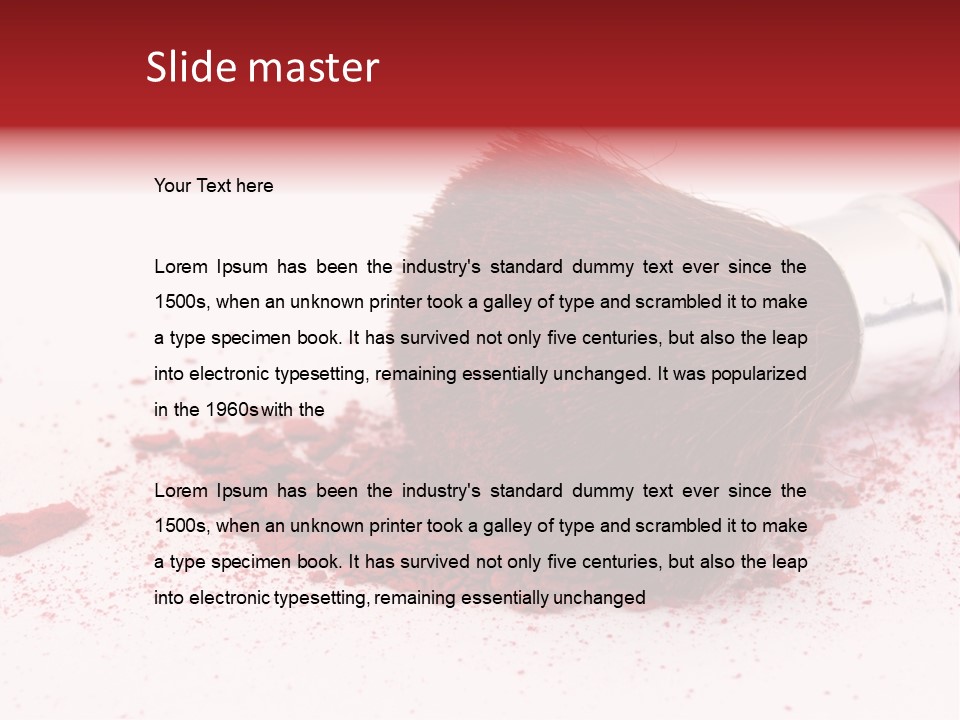 Makeup Feminine Shadow PowerPoint Template