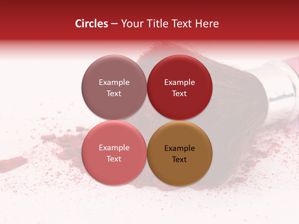 Makeup Feminine Shadow PowerPoint Template