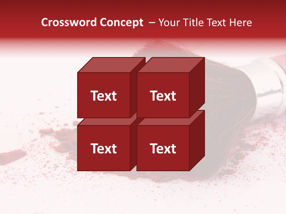 Makeup Feminine Shadow PowerPoint Template