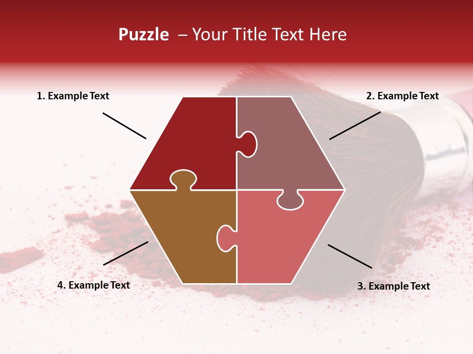 Makeup Feminine Shadow PowerPoint Template