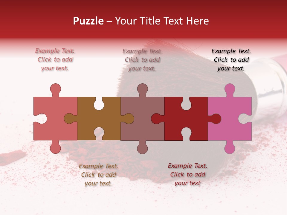 Makeup Feminine Shadow PowerPoint Template