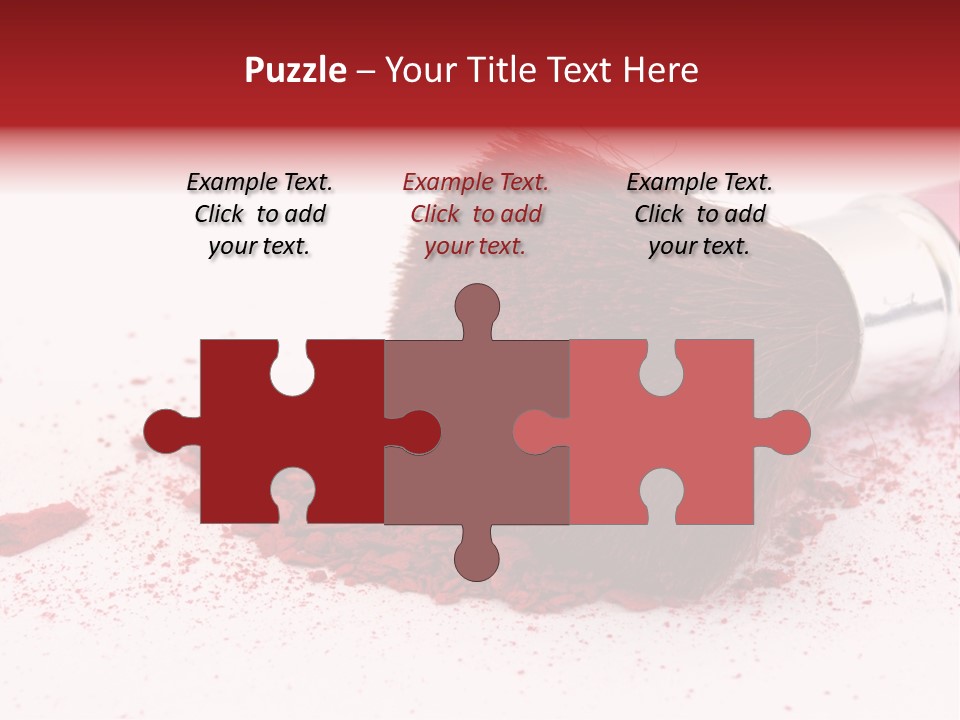 Makeup Feminine Shadow PowerPoint Template