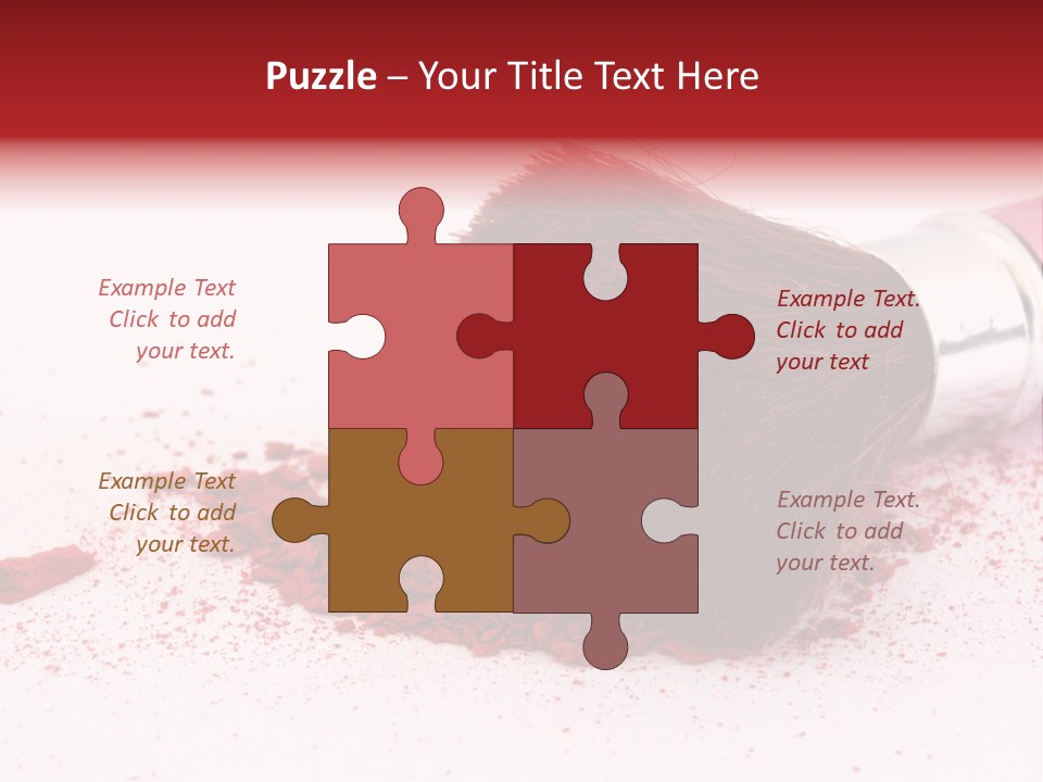 Makeup Feminine Shadow PowerPoint Template