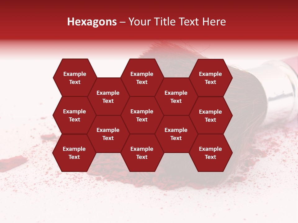 Makeup Feminine Shadow PowerPoint Template