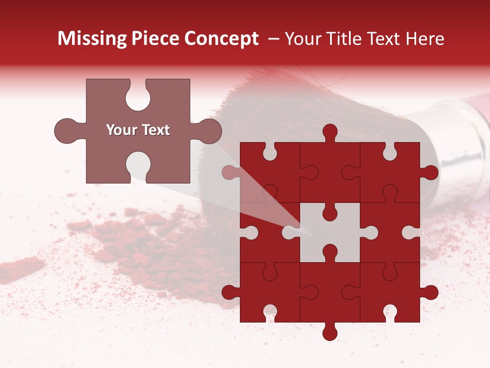 Makeup Feminine Shadow PowerPoint Template