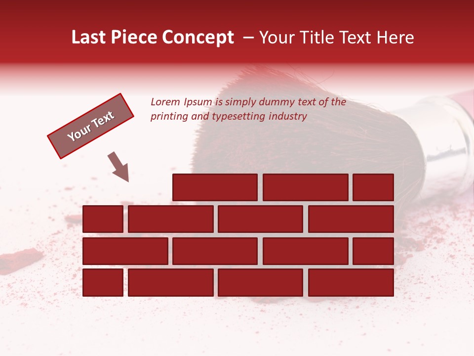 Makeup Feminine Shadow PowerPoint Template