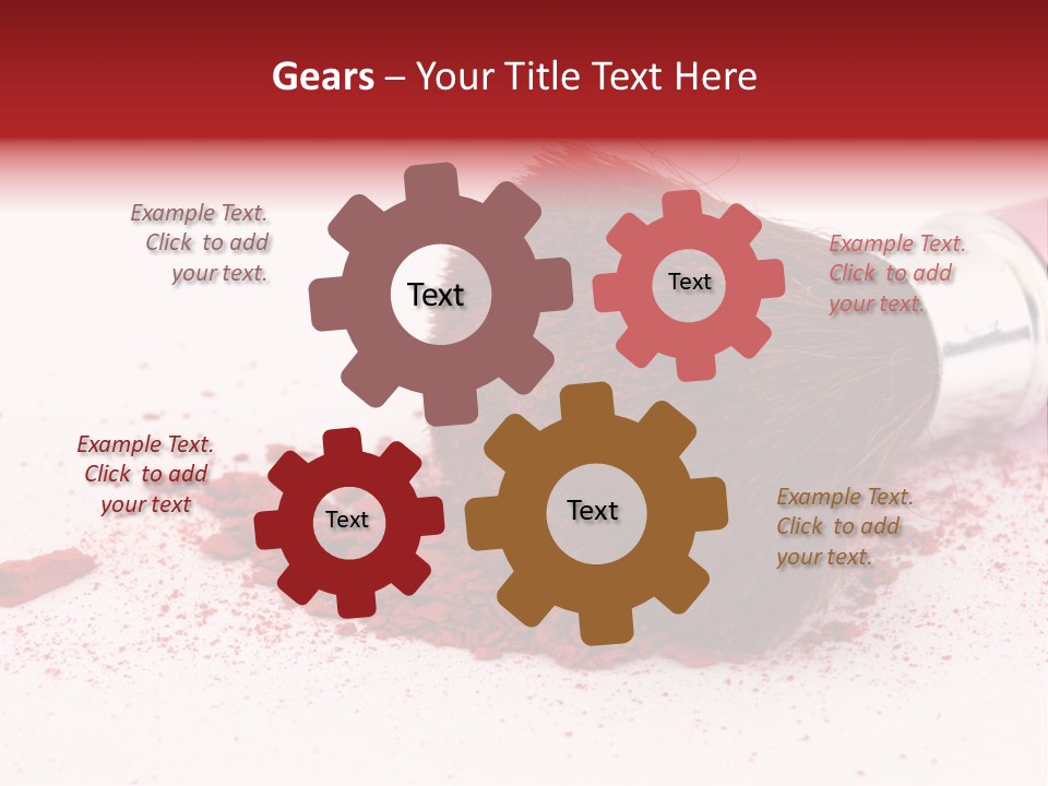 Makeup Feminine Shadow PowerPoint Template