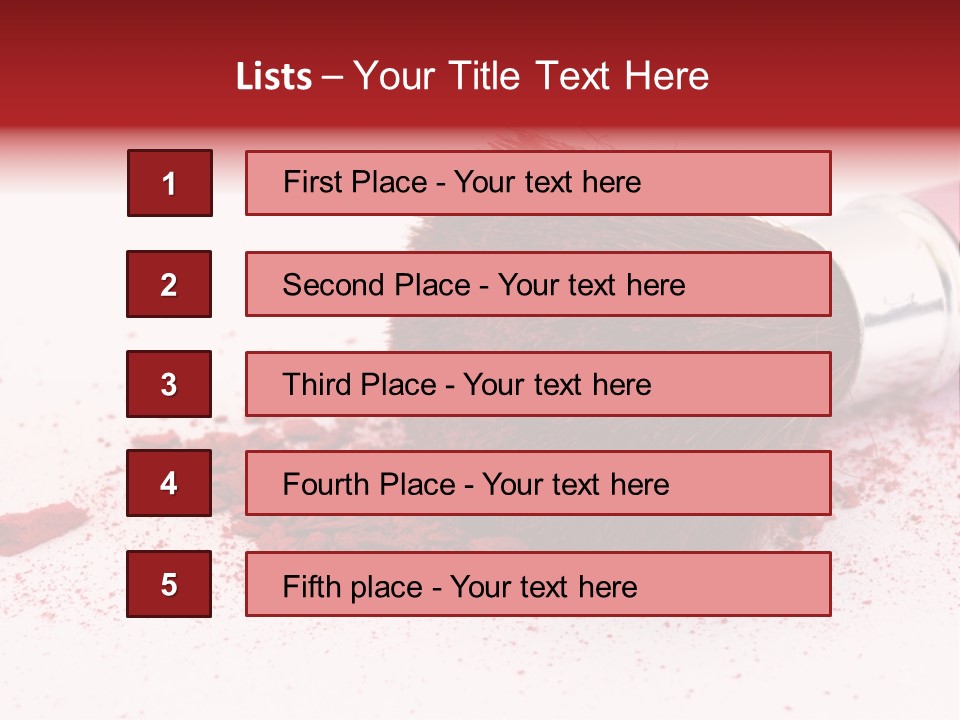 Makeup Feminine Shadow PowerPoint Template
