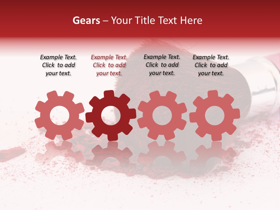 Makeup Feminine Shadow PowerPoint Template