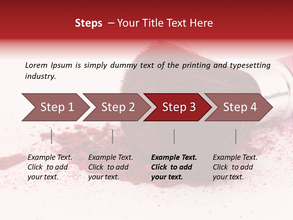 Makeup Feminine Shadow PowerPoint Template