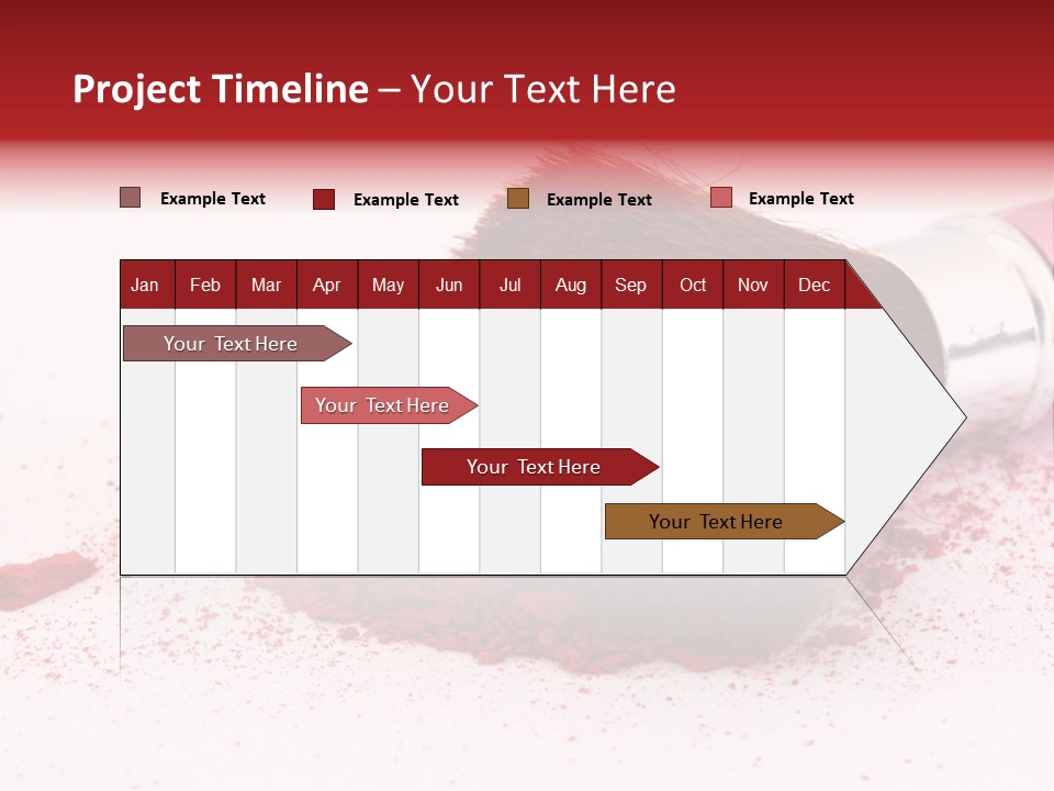 Makeup Feminine Shadow PowerPoint Template