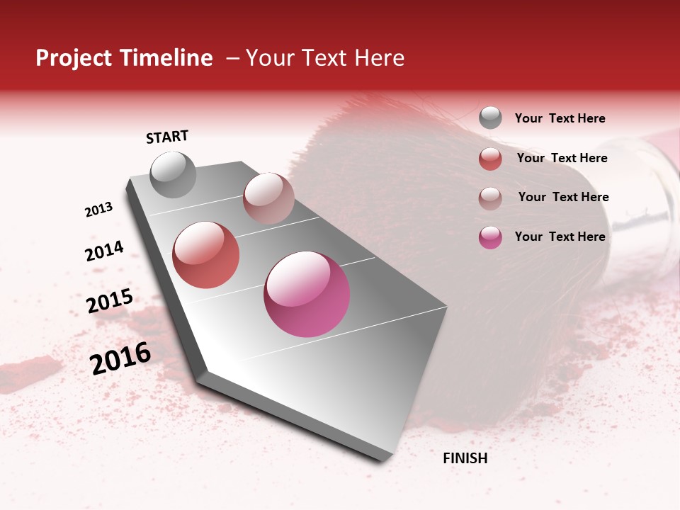 Makeup Feminine Shadow PowerPoint Template