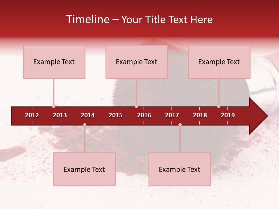 Makeup Feminine Shadow PowerPoint Template