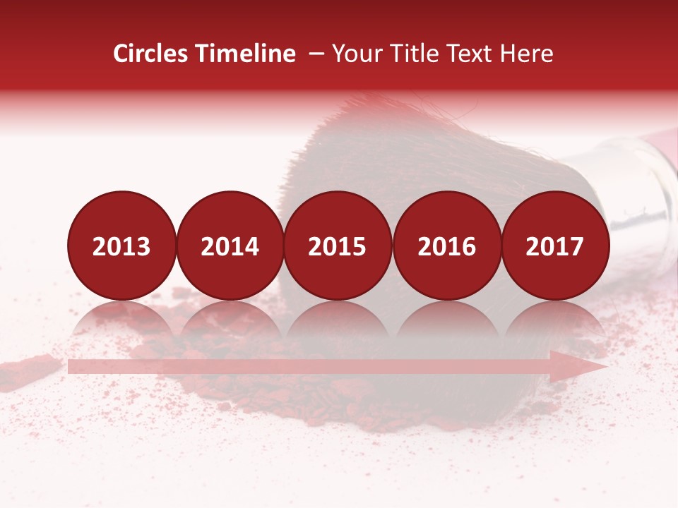 Makeup Feminine Shadow PowerPoint Template