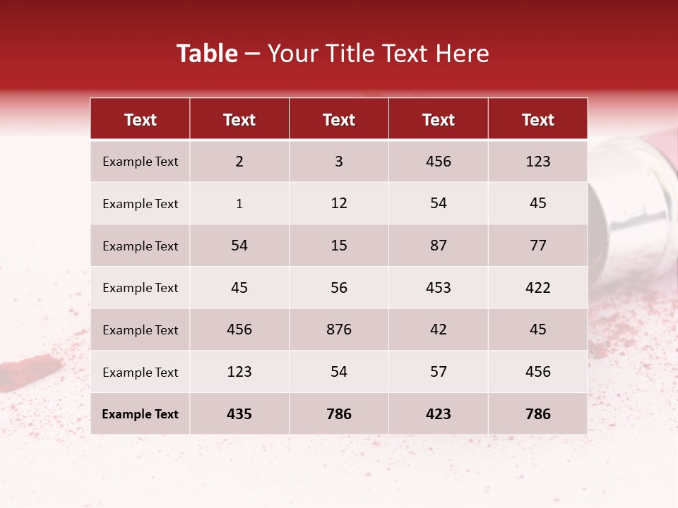 Makeup Feminine Shadow PowerPoint Template