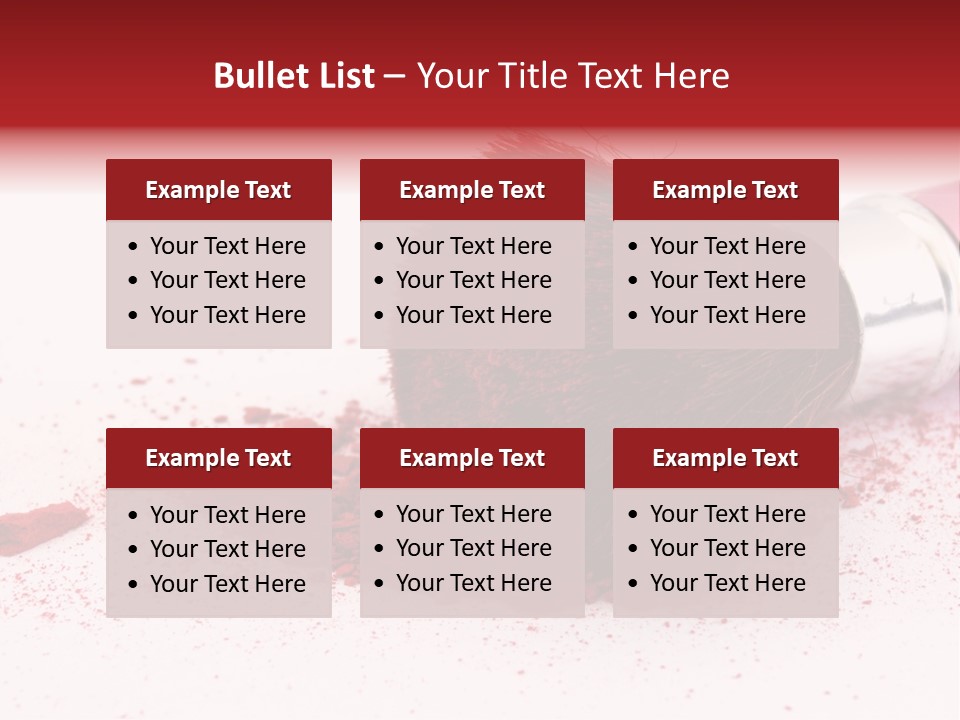 Makeup Feminine Shadow PowerPoint Template