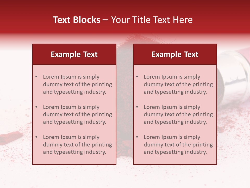 Makeup Feminine Shadow PowerPoint Template