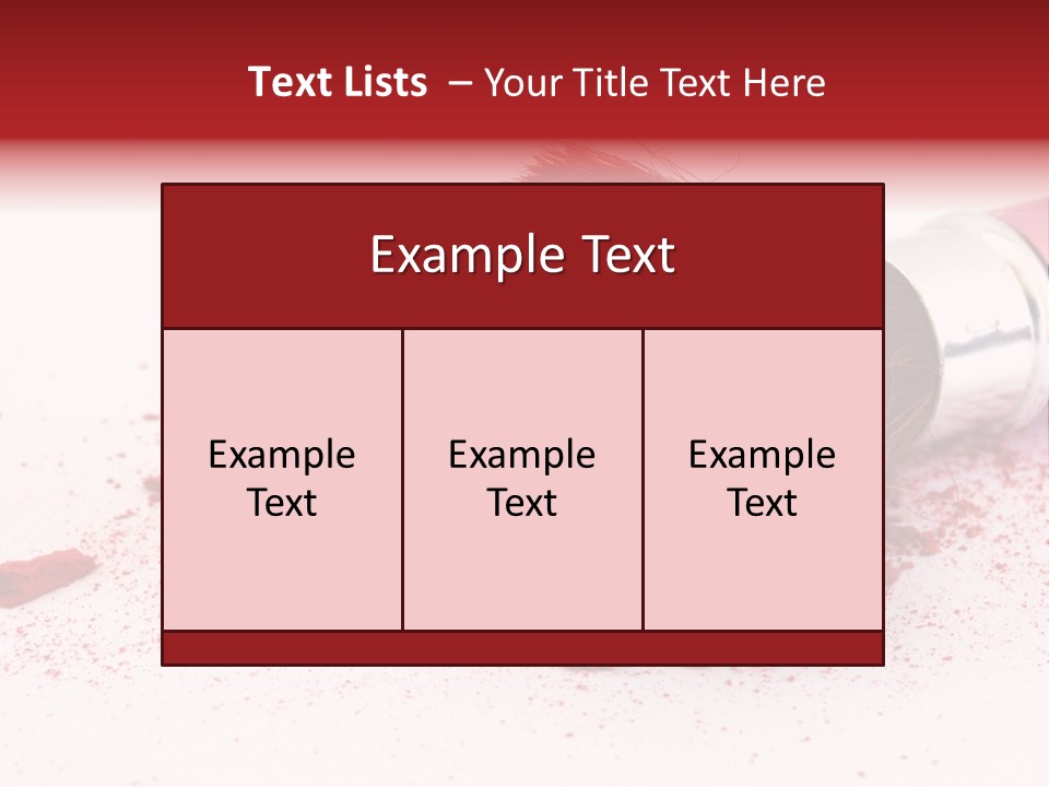 Makeup Feminine Shadow PowerPoint Template