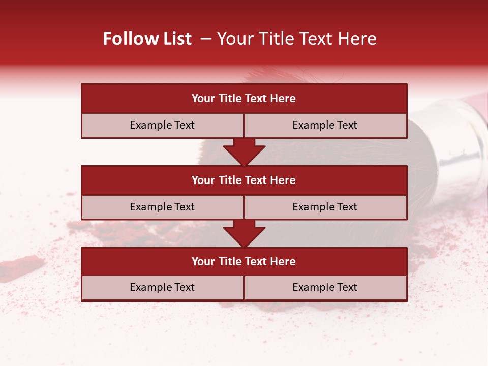 Makeup Feminine Shadow PowerPoint Template