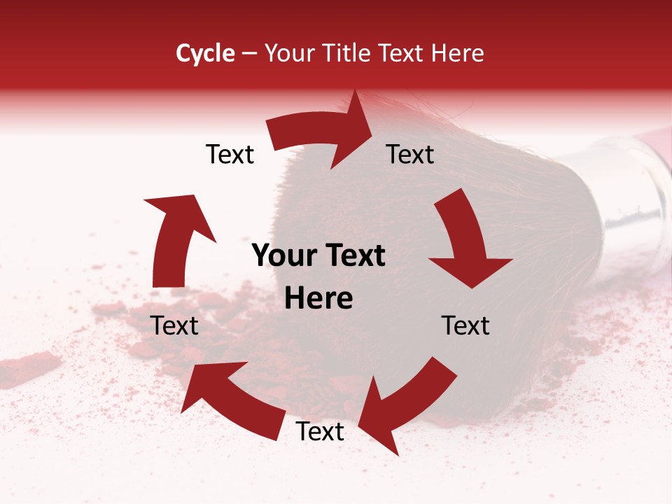 Makeup Feminine Shadow PowerPoint Template