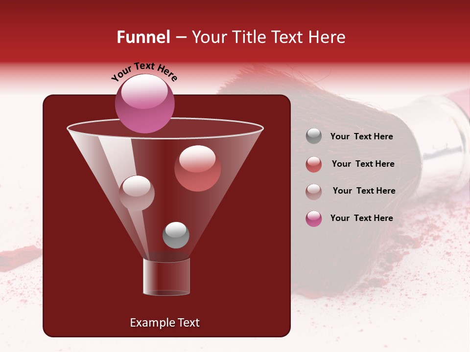 Makeup Feminine Shadow PowerPoint Template