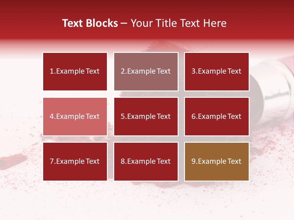 Makeup Feminine Shadow PowerPoint Template