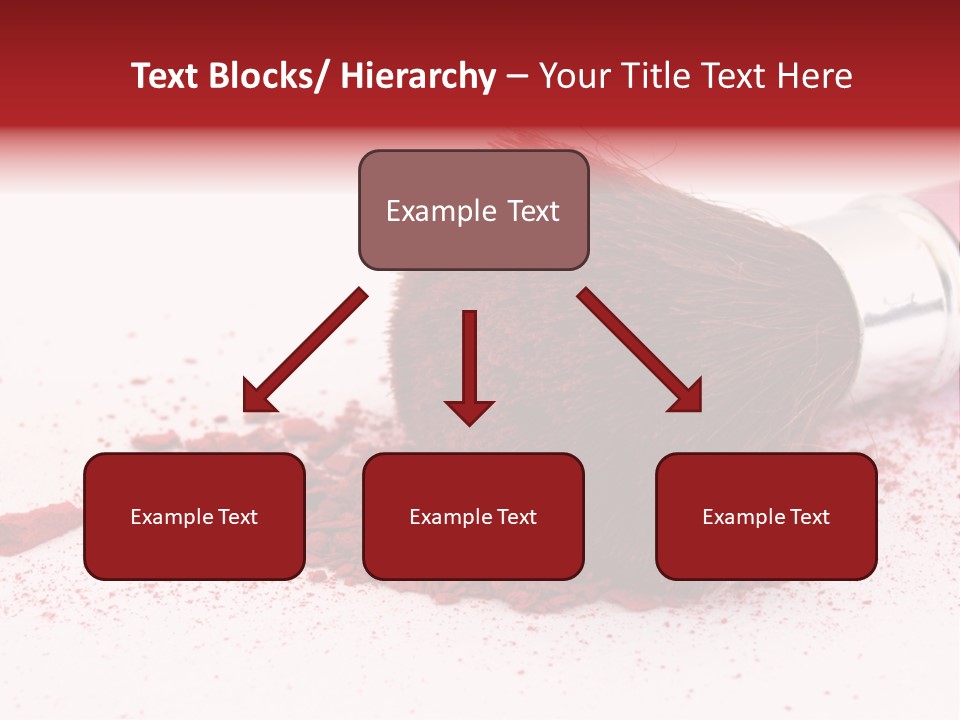 Makeup Feminine Shadow PowerPoint Template