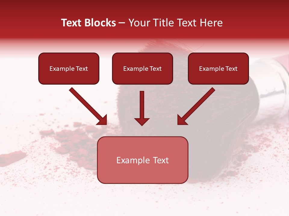 Makeup Feminine Shadow PowerPoint Template
