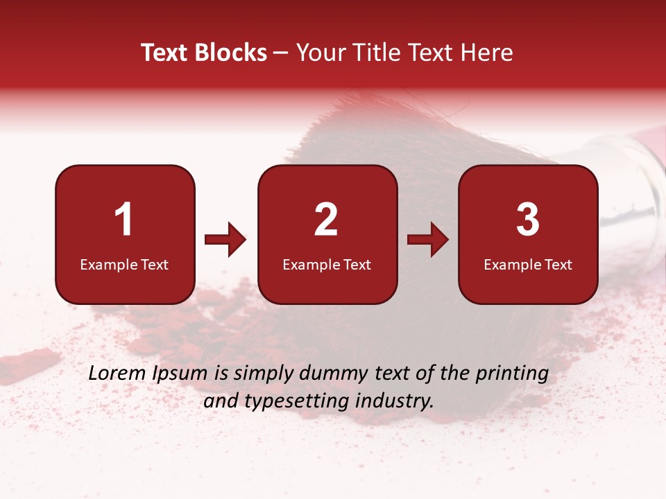 Makeup Feminine Shadow PowerPoint Template