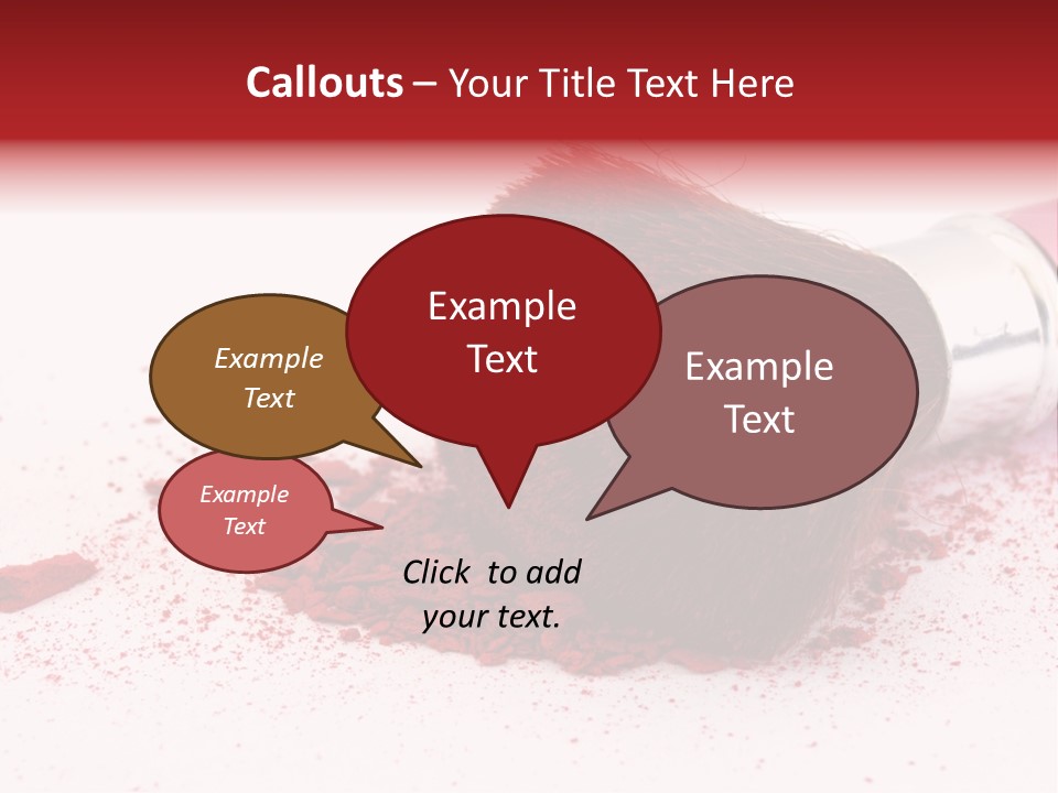 Makeup Feminine Shadow PowerPoint Template