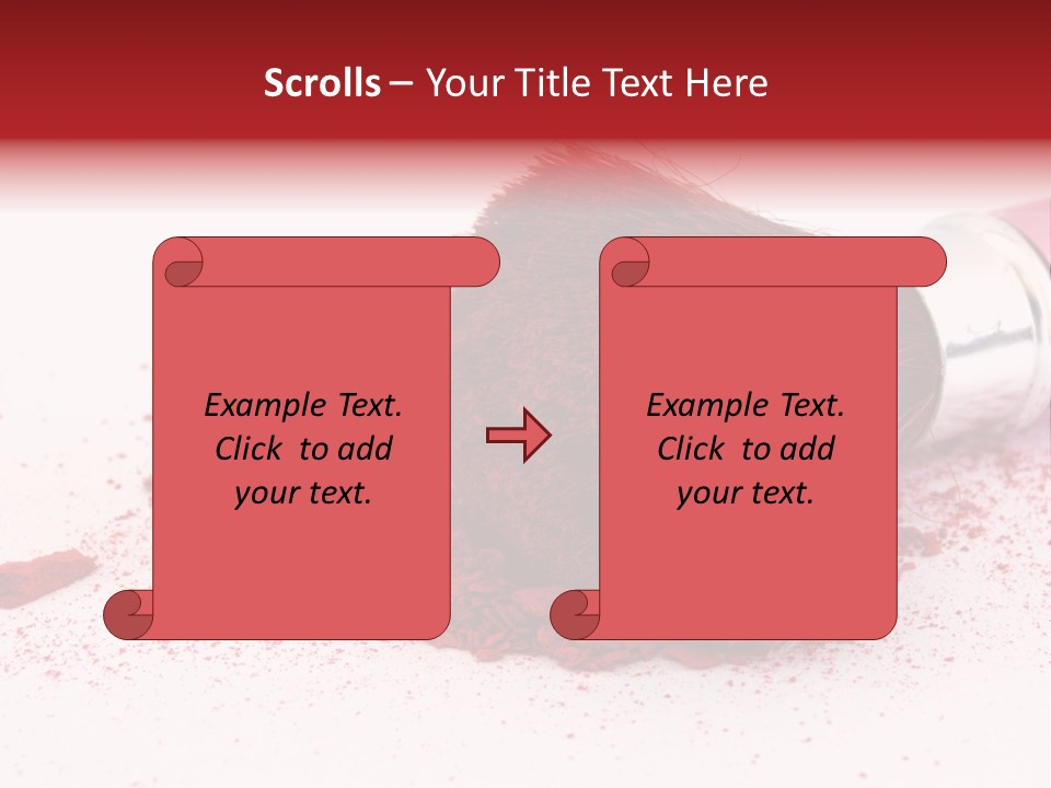 Makeup Feminine Shadow PowerPoint Template