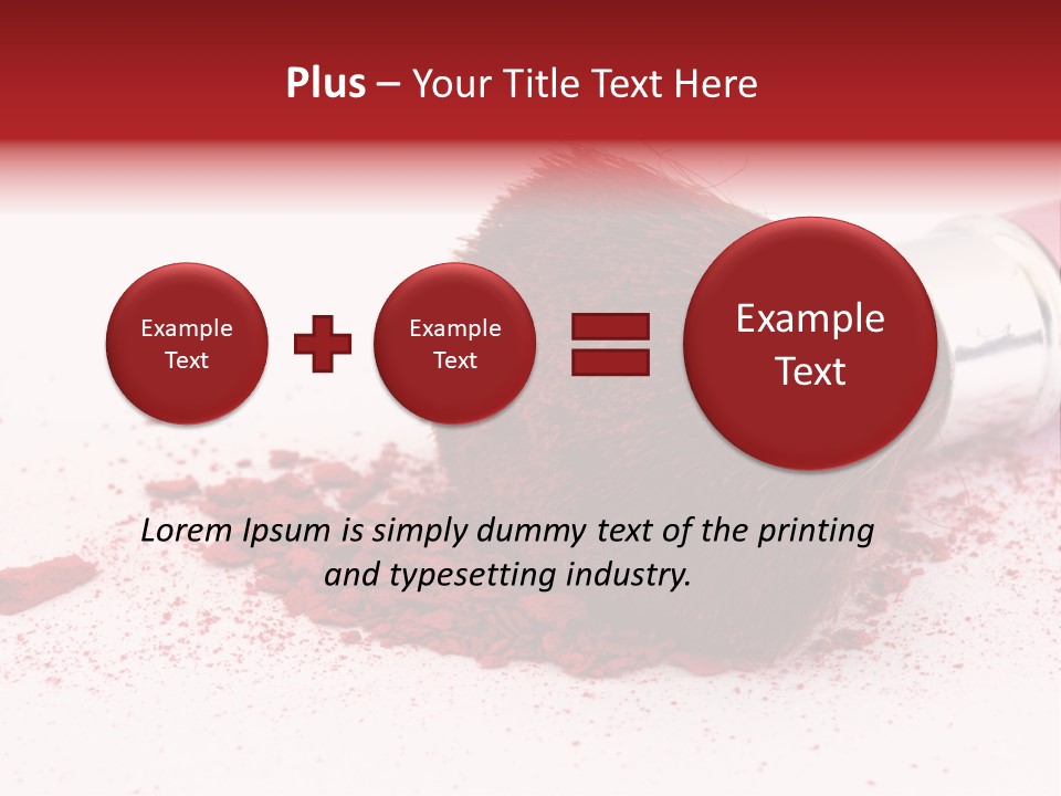 Makeup Feminine Shadow PowerPoint Template