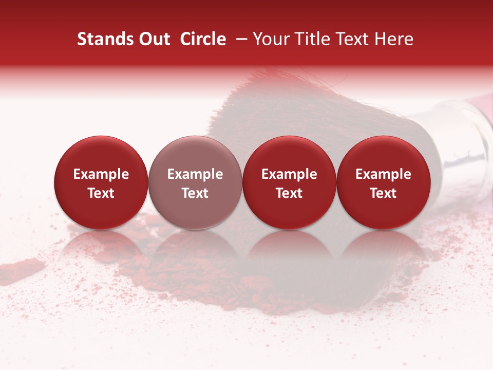 Makeup Feminine Shadow PowerPoint Template