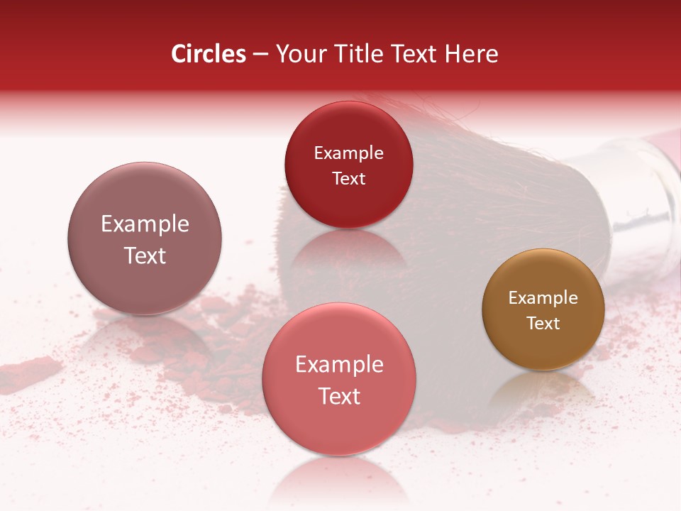 Makeup Feminine Shadow PowerPoint Template